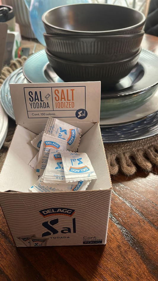 Caja de sal para mesa ideal para restaurantes